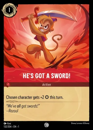 He's Got a Sword!